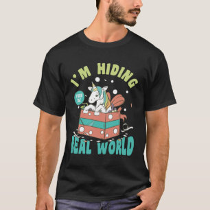 Camiseta Estou me escondendo do humor do Unicórnio do Mundo