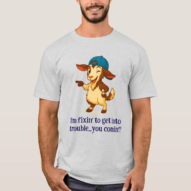Camiseta "Estou me fixando para entrar em problemas... você (Frente)