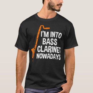 Camiseta Estou metido no bass clarinet hoje em dia no Music