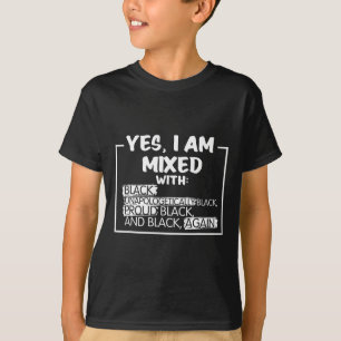 Camiseta Estou Misturando Pessoas Negras Orgulhosas Históri