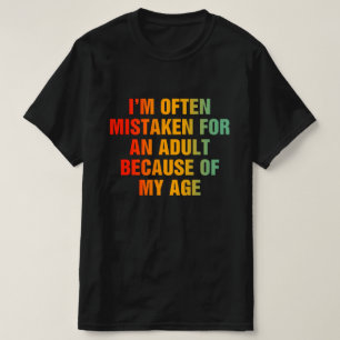Camiseta Estou muitas vezes enganado por um adulto