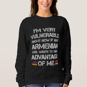 Camiseta Estou Muito Vulnerável Agora, Se Alguma Garota Arm