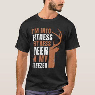 Camiseta Estou na Ajustado da Malhação Deer no meu freezer