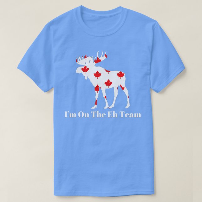 Camiseta Estou na Equipe Eh no Canadá (Frente do Design)