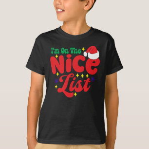 Camiseta Estou na lista engraçada Natal