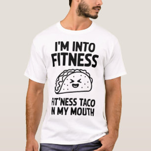 Camiseta Estou na Malhação Ajustado Taco - Engraçado Gym