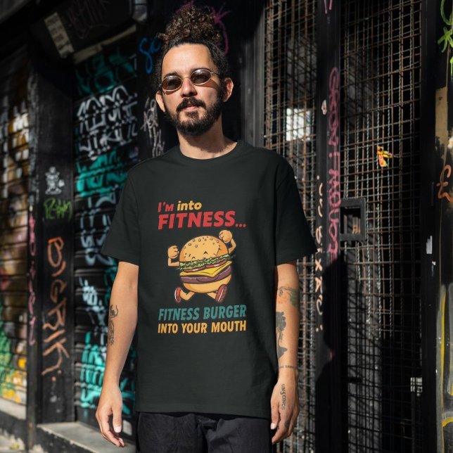 Camiseta Estou na Malhação. Burger De ajustado Na Minha Boc (Criador carregado)