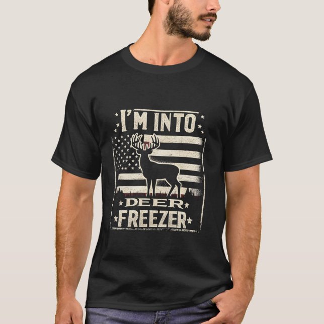 Camiseta Estou na Malhação Deer Freezer Engraçado Caça F (Frente)