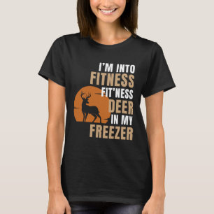 Camiseta Estou na Malhação Deer Freezer Engraçado Caçando H