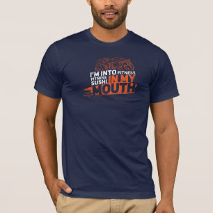 Camiseta Estou na Malhação Engraçado Sushi Foodie