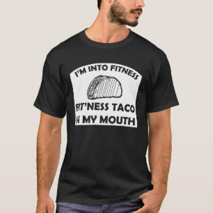 Camiseta Estou na Moda Fitness Fit Ness Taco Na Minha Boca