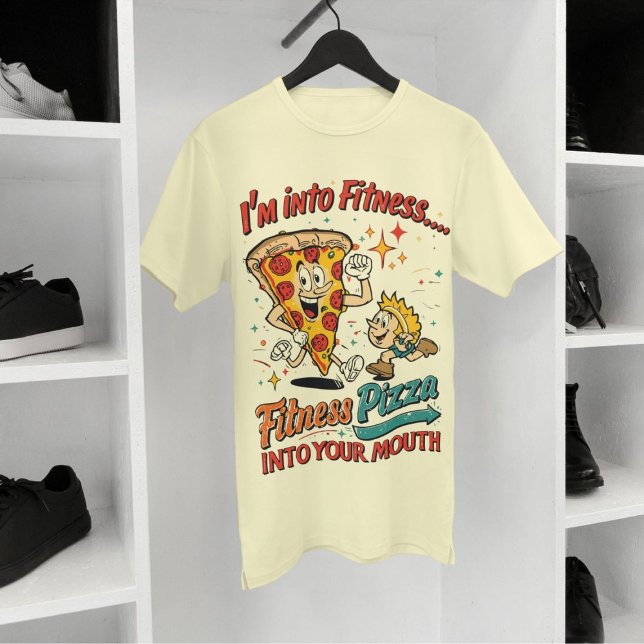 Camiseta Estou na Pizza de Ajustado na minha boca (Criador carregado)