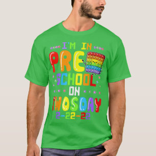 Camiseta Estou na Pré-escola na terça-feira 22 de fevereiro