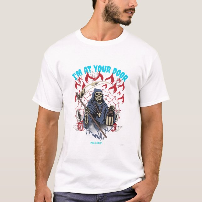 CAMISETA ESTOU NA SUA PORTA (Frente)