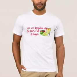 Camiseta Estou na Tequila Diet Engraçado.
