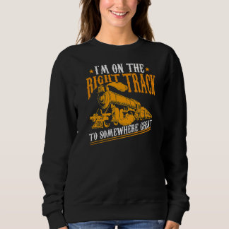 Camiseta Estou no caminho certo para um Excelente ferroviár
