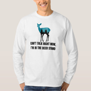 Camiseta Estou no Deer Stand Deer Hunting Gift