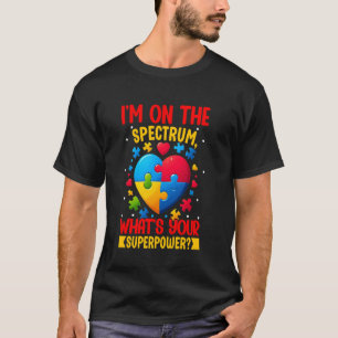 Camiseta Estou No Espectro Qual É Seu Superpoder Autismo