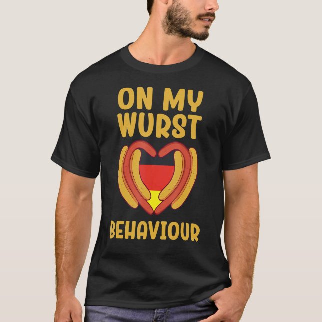 Camiseta Estou no meu comportamento de Wurst e não dou a mí (Frente)