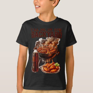 Camiseta Estou no quintal homens engraçados pai dia dos pai