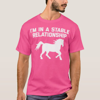 Camiseta ESTOU Num Relacionamento Estável Cavalgada Engraça