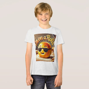 Camiseta "Estou num Roll! - Uma alegria punny para Comida e