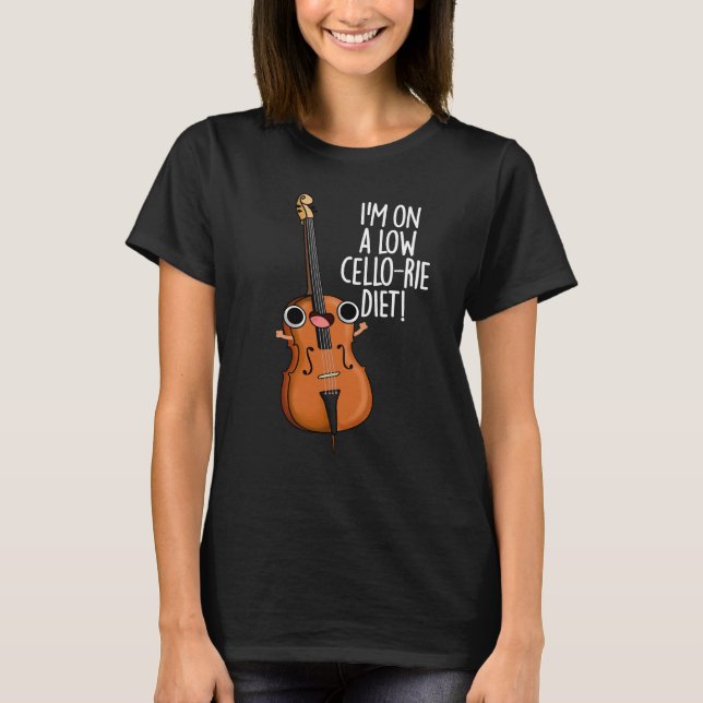 Camiseta Estou numa dieta baixa Cello-rie Cello Pun Dark BG (Frente)