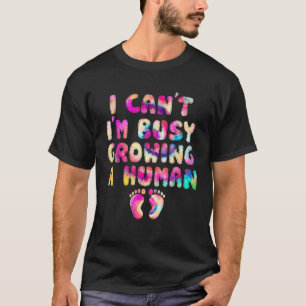 Camiseta Estou ocupado cultivando uma gravidez engraçada hu