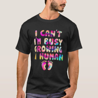 Camiseta Estou ocupado cultivando uma gravidez engraçada hu