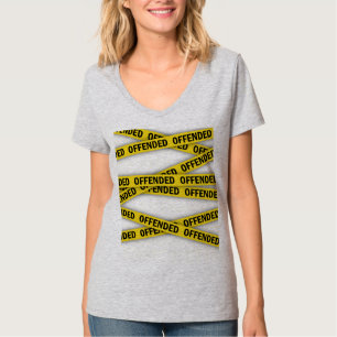 Camiseta Estou ofendido que a fita policial não atravesse