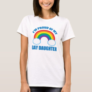 Camiseta Estou orgulhosa da minha filha Gay, mãe LGBTQ