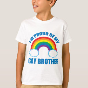 Camiseta Estou orgulhosa da minha irmã LGBT do irmão Gay
