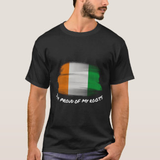 Camiseta Estou Orgulhosa Das Minhas Raízes - Bandeira Da Co