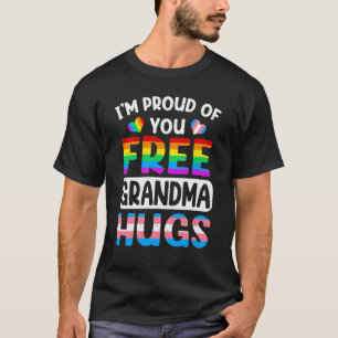 Camiseta Estou Orgulhosa de você, vovó liberta abraços LGBT