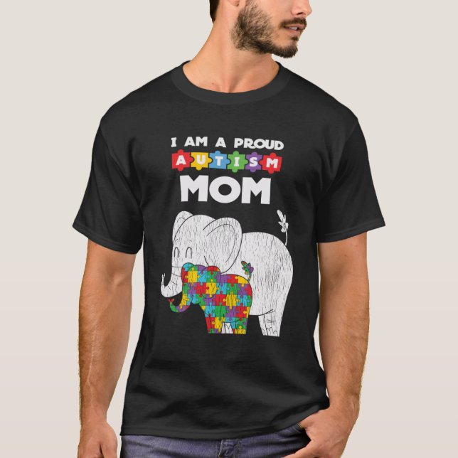 Camiseta Estou Orgulhoso Autismo Mãe Filha Autista (Frente)
