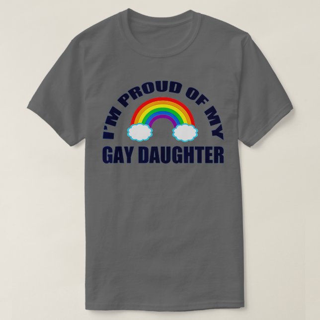 Camiseta Estou Orgulhoso da minha filha Gay (Frente do Design)