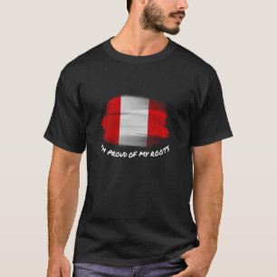 Camiseta Estou Orgulhoso das Minhas Raízes - Bandeira Vinta