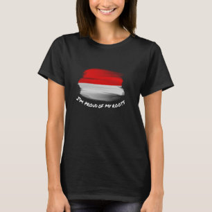 Camiseta Estou Orgulhoso das Minhas Raízes - Bandeira Vinta