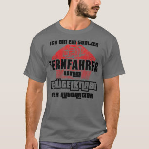 Camiseta Estou orgulhoso de motorista de caminhão e garoto 