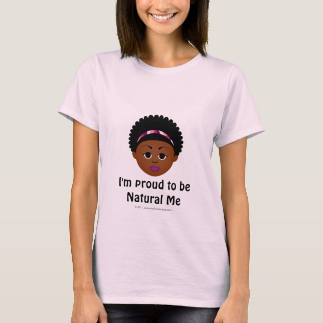 Camiseta Estou Orgulhoso de ser natural Eu, Tee Basic (Frente)