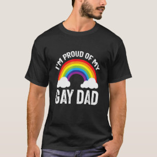 Camiseta Estou Orgulhoso do meu Dia do Pai Pai no Mês do Or
