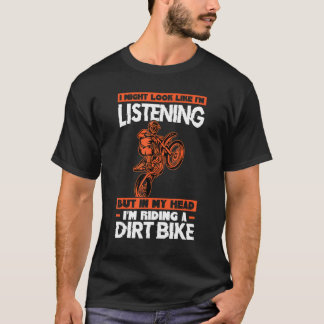 Camiseta Estou ouvindo, mas vou andar de bicicleta de terra