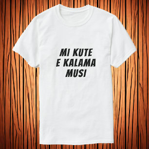Camiseta Estou ouvindo música em Toki Pona