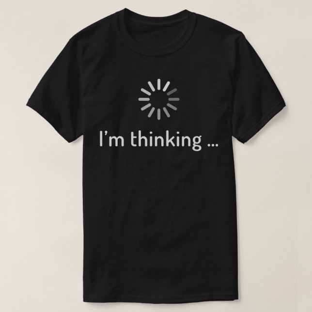 Camiseta Estou pensando em software de Geek de Hacker para  (Frente do Design)