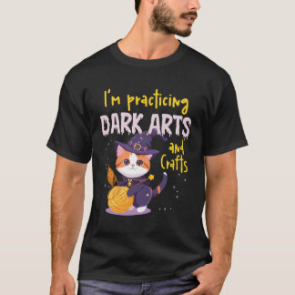 Camiseta Estou Praticando Artes Escuras E Artesanatos Corta