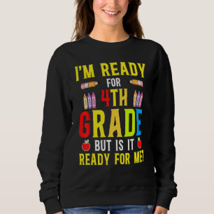Camiseta Estou Preparado Para a 4ª Série, Mas Será Que Ela