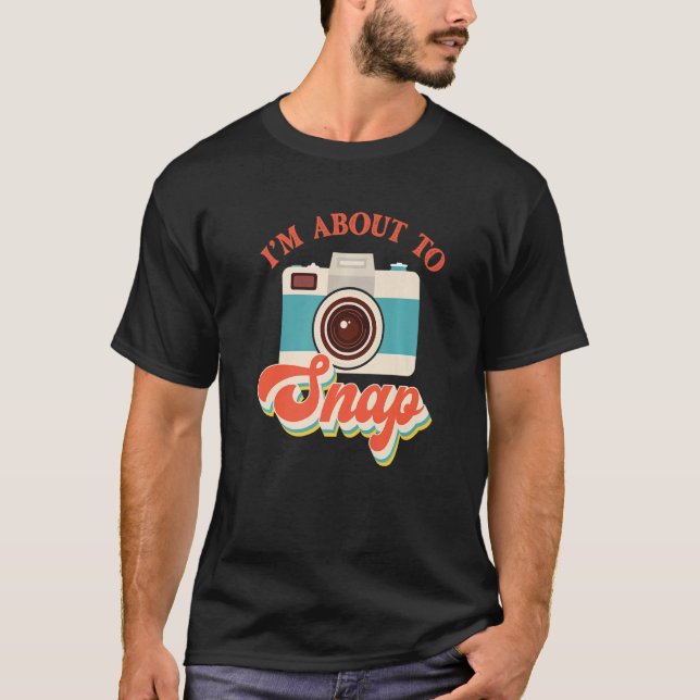 Camiseta Estou prestes a fazer uma câmera fotográfica (Frente)