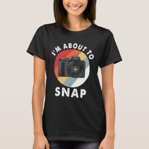 Camiseta Estou Prestes a Fotografar Fotografia Retrográfica