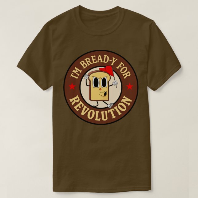 Camiseta Estou Pronta Para A Revolução Engraçada À Esquerda (Frente do Design)