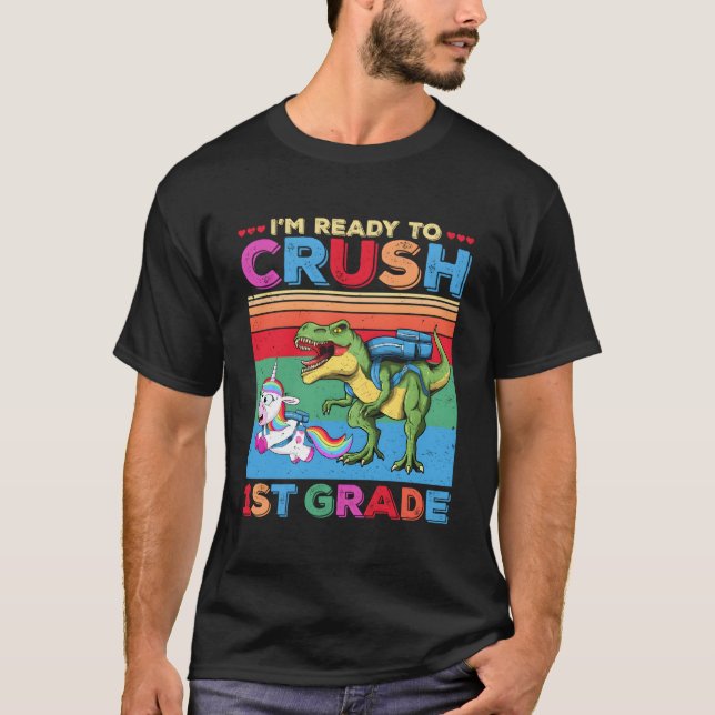 Camiseta Estou Pronta Para Chamar Dinossauro De Unicórnio D (Frente)